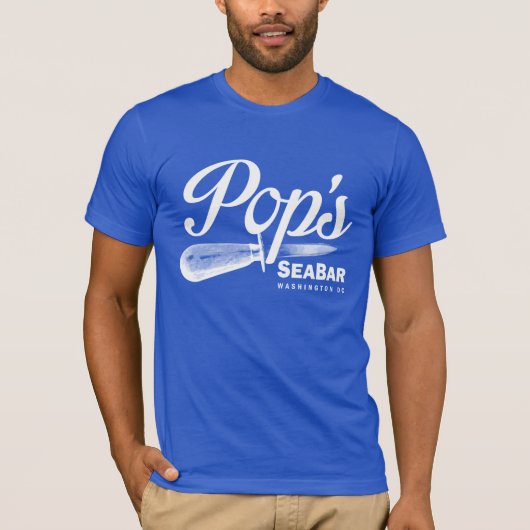 T-shirt Blauw pop (Voorkant)