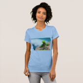 T-shirt - Blauwe Mantis Wereld (Voorkant volledig)