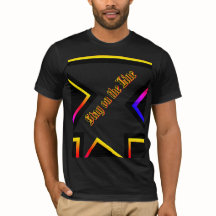 T-shirt blijf op de lijn