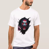 T-shirt Bloederige dracula boven de muur (Voorkant)