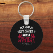 T-shirt bloedkanker - Multiple Myeloma bewustzijn Sleutelhanger (Voorkant)