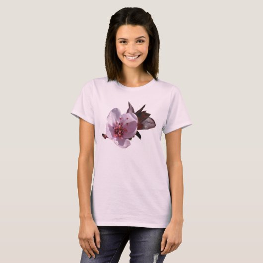 T-shirt - bloembolempluim (Voorkant volledig)