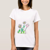 T-shirt - bloemen (Voorkant)
