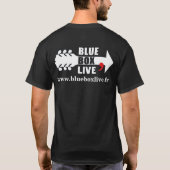 T Shirt Blue Box Live (Achterkant)