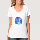 T-shirt Blue Moon Fantasy Forest (Voorkant)