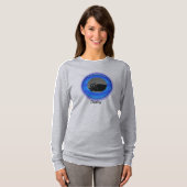 T-shirt - Blue Three Dimensional Round Lijst (Voorkant volledig)
