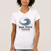 T-shirt Blue Wave Postcards (Voorkant)