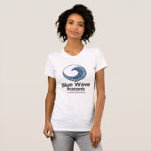 T-shirt Blue Wave Postcards (Voorkant volledig)