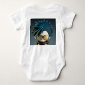T-shirt Bodysuit met Whimsical Cartoon Animatie (Achterkant)