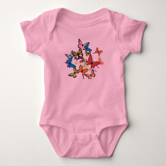 T-Shirt bodysuit roze (Voorkant)