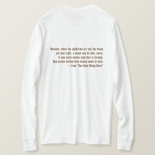 T-shirt, boekjasfoto One Good Mama Bone T-shirt (Design achterkant)