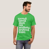 T-SHIRT BOLD Ampersand (donkere kleuren) (Voorkant volledig)