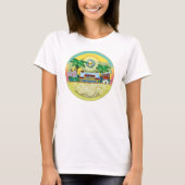 T-Shirt | Bondi Beach Paradise - Gele lucht (Voorkant)