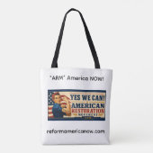 T-shirt boodschappentas tote bag (Achterkant)