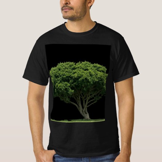 T-shirt boom ontwerp halve mouwen (Voorkant)