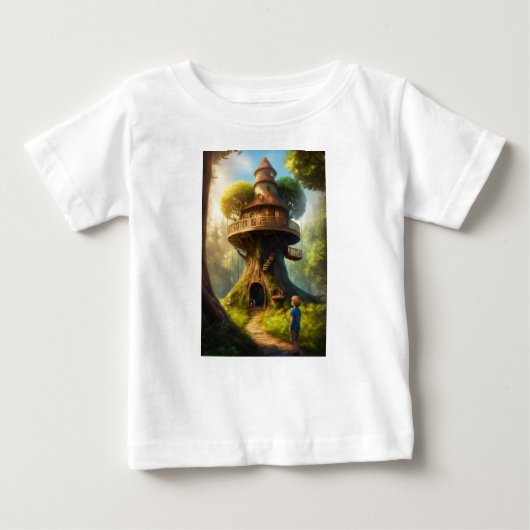 T-shirt - boomhut - kinder doeken (Voorkant)