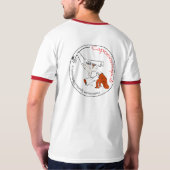 T-Shirt bordo rosso Logo Schiena (Achterkant volledig)
