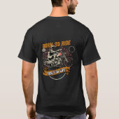 T-shirt Born to Ride (Achterkant)