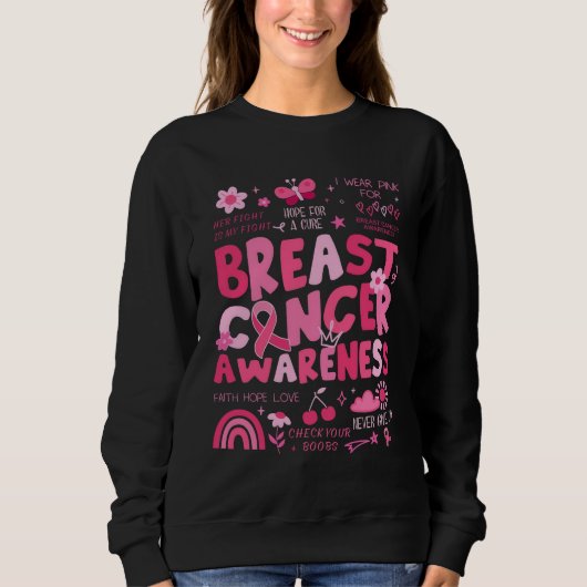 T-shirt Borstkanker Bewustzijn Roze Lint (Voorkant)