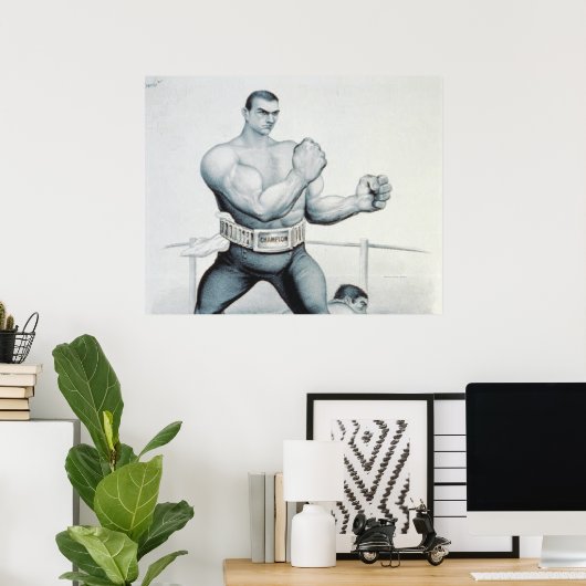 T-SHIRT Boxing Poster (Thuiskantoor)