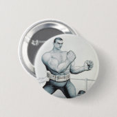 T-SHIRT Boxing Ronde Button 5,7 Cm (Voorkant /achterkant)