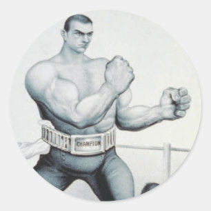 T-SHIRT Boxing Ronde Sticker