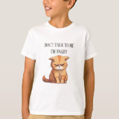 T-shirt boze kat (praat niet tegen me, ik ben boos (Voorkant)