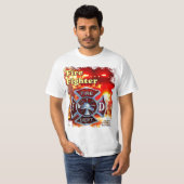 T-shirt brandweerman (Voorkant volledig)