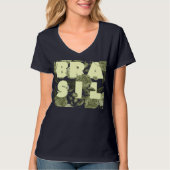 T-shirt Brasil em Flores (Voorkant)