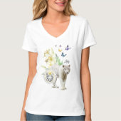 T-shirt Brave Butterfly Be the Change White Tiger (Voorkant)