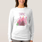 T-Shirt Breast Cancer Strive & Surviving Kerstmis (Voorkant)