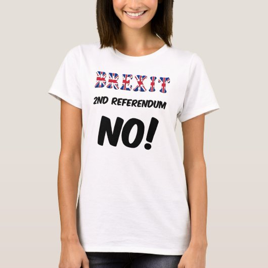 T-Shirt Brexit 2e Referendum No. (Voorkant)