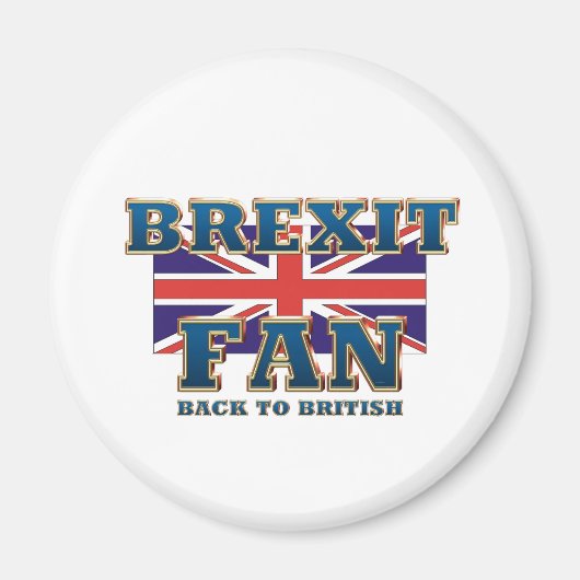 T-SHIRT Brexit Fan Magneet (Voorkant)