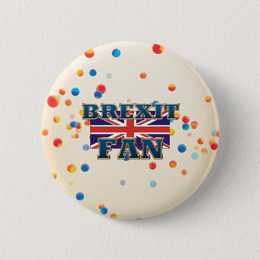 T-SHIRT Brexit Fan Ronde Button 5,7 Cm (Voorkant)