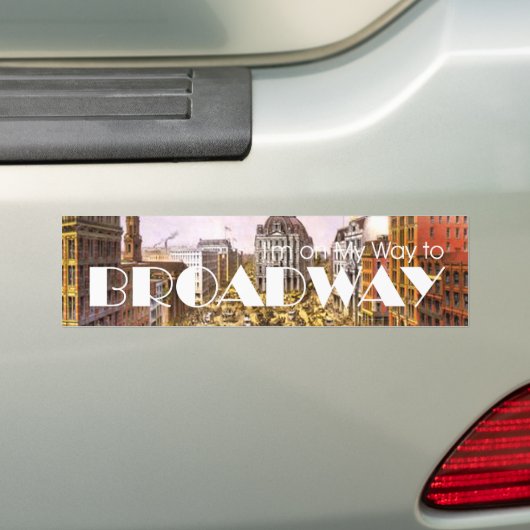 T-SHIRT Broadway Star Bumpersticker (Op auto)