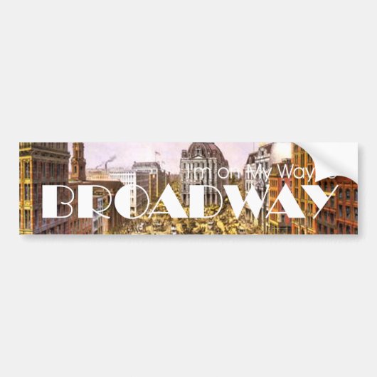 T-SHIRT Broadway Star Bumpersticker (Voorkant)