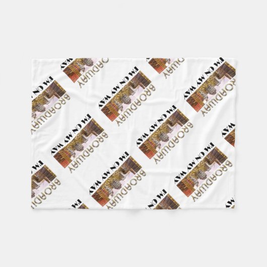 T-SHIRT Broadway Star Fleece Deken (Voorkant (Horizontaal))