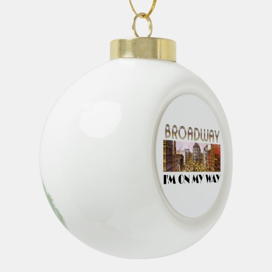 T-SHIRT Broadway Star Keramische Bal Ornament (Links)