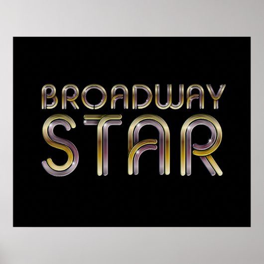 T-SHIRT Broadway Star Poster (Voorkant)