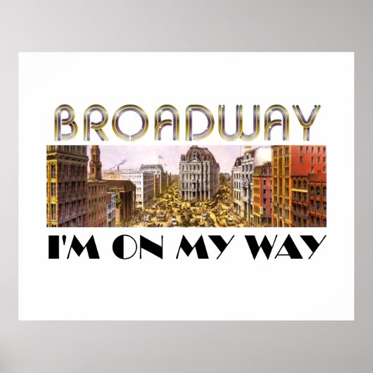 T-SHIRT Broadway Star Poster (Voorkant)