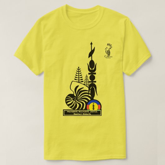 T-shirt Broederschap. Solidariteit. Rechtvaardighe (Design voorkant)