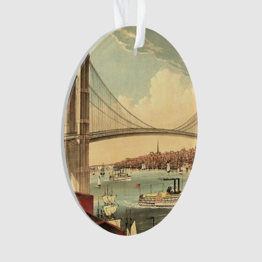 T-SHIRT Brooklyn Bridge Ornament (voorkant)
