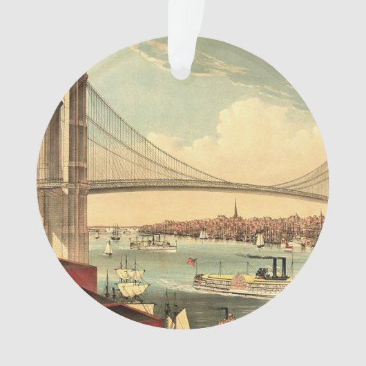T-SHIRT Brooklyn Bridge Ornament (voorkant)
