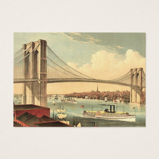 T-SHIRT Brooklyn Bridge Visitekaartje (Voorkant)