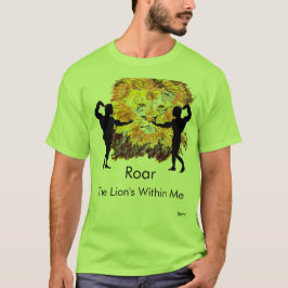 T-shirt: Brul, de leeuw is in mij. T-shirt