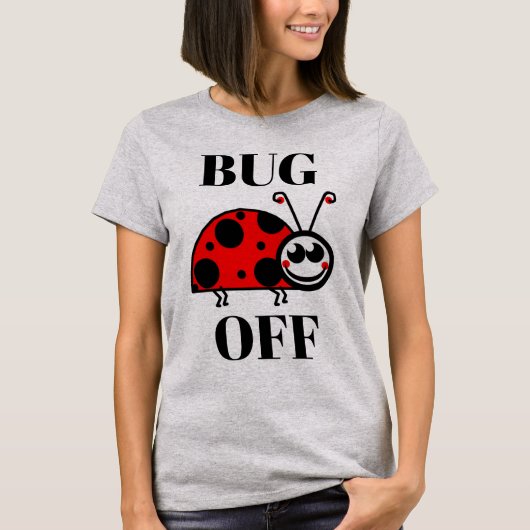 T-shirt 'Bug Off' (Voorkant)