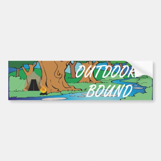 T-SHIRT buiten Bond Bumpersticker (Voorkant)