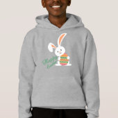 T-shirt bunny with an easter egg in the paws. (Voorkant)