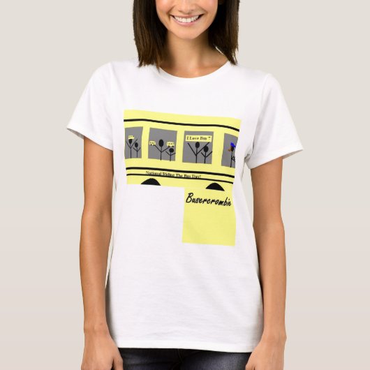T-shirt bus3, busercrombie (Voorkant)