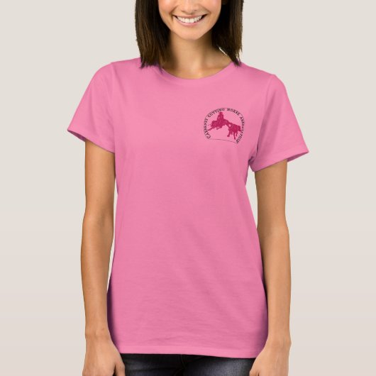 T-Shirt Cabernet CHA Army "Petite" Roos (Voorkant)